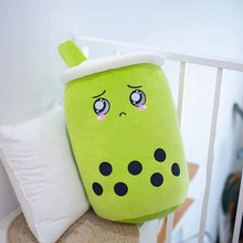 Strawberry Boba Plush Pillow