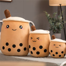 Strawberry Boba Plush Pillow
